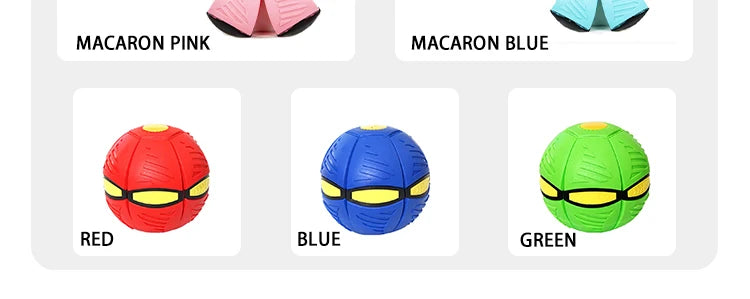 Bouncy Stomp Ball Magic Flying Saucer Ball Puzzle Pet Children's Toys Indoor Outdoor Decompression Transformation Sports Balls