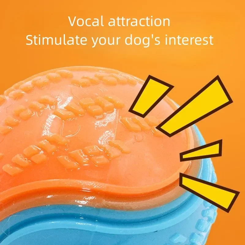 6Pcs Squeaky Balls Toys Dogs Interactive Toys TPR Dog Chew Toy for Dog Pet Teeth Cleaning Bite Resistance Pet Supplies