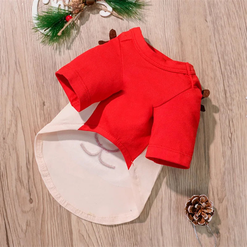 Christmas Pet Costume Christmas Elf Dog Costume Clothes Funny Cosplay Puppy Cat Xmas Costume Outfit Winter Hoodie Coat for Dogs