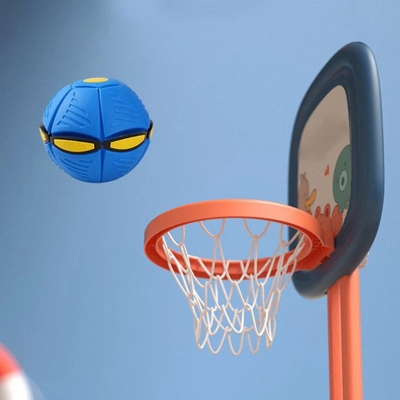 Bouncy Stomp Ball Magic Flying Saucer Ball Puzzle Pet Children's Toys Indoor Outdoor Decompression Transformation Sports Balls