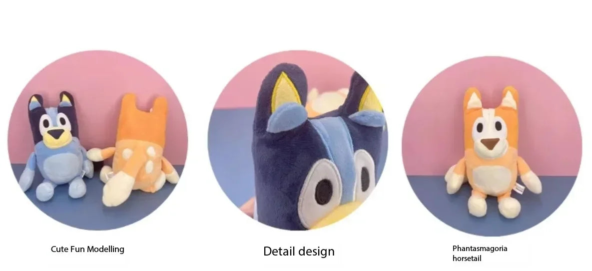 17/28cm Bluey & Bingo Family Plush Toys Cartoon Dog Stuffed Animals Soft Plush Dolls Christmas Gifts Perfect For Birthday