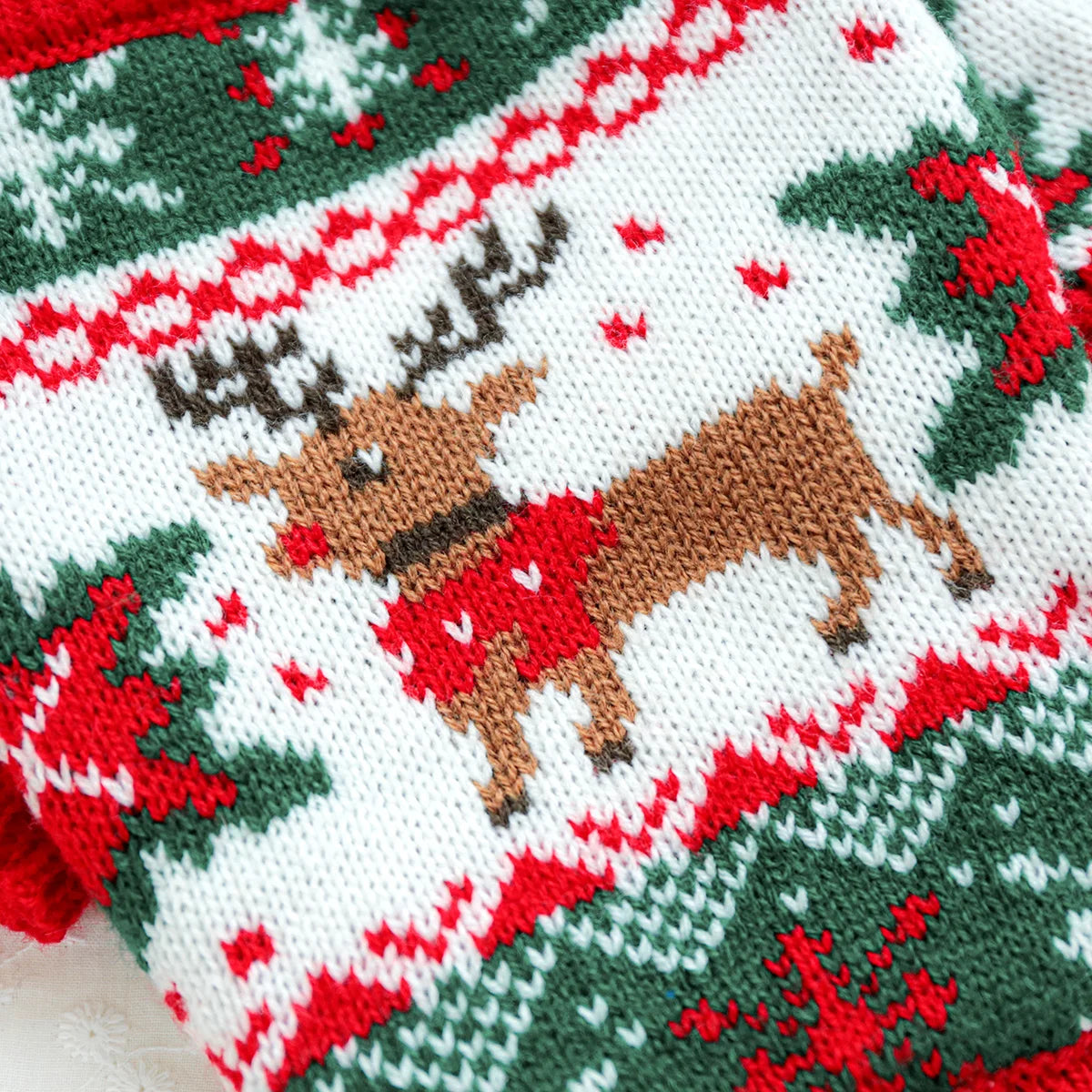 1PC Pet Clothing Cat Autumn/Winter Thick Warm Christmas Hoodie Rudolf Elk Sweater Suitable for Small and Medium sized Dogs
