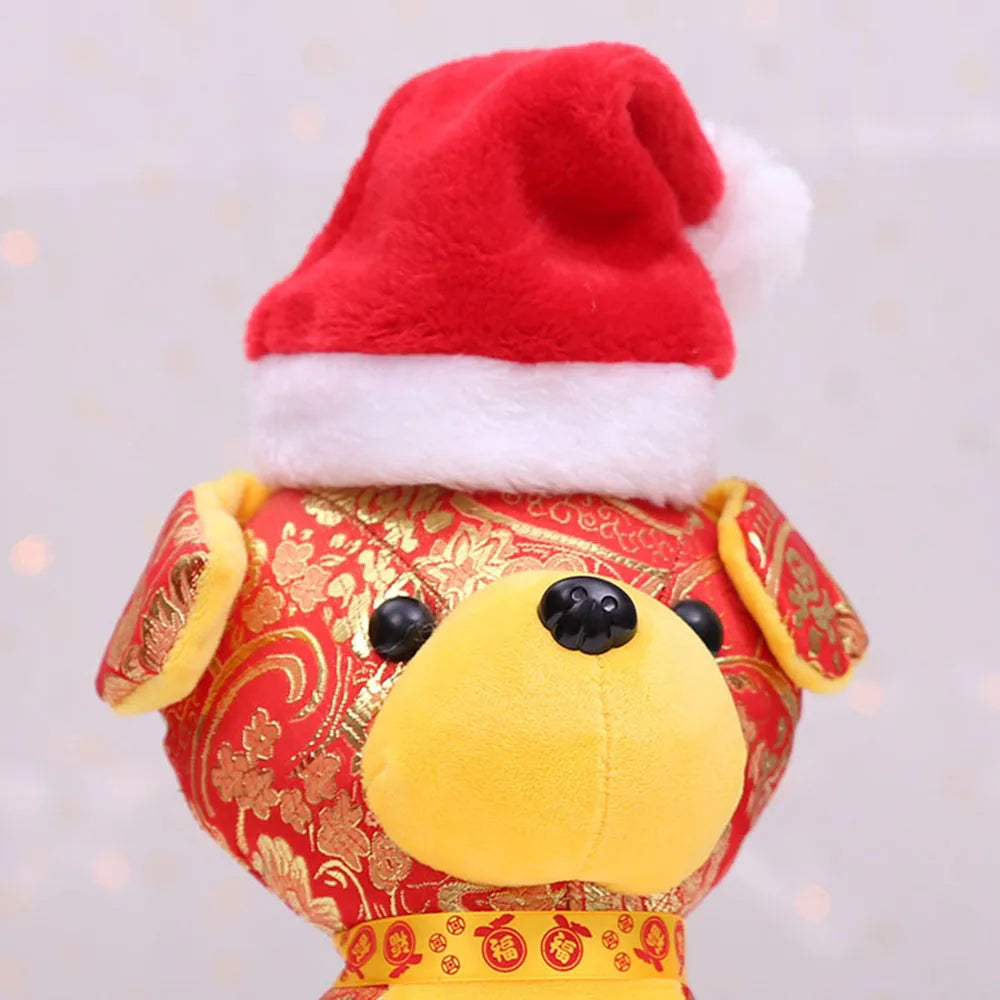 Christmas Pet Clothes for Dogs Xmas Santa Cat Costume Winter Warm Cat Coat Jacket Fleece Puppy Hoodies Kitten Small Dog Apparel