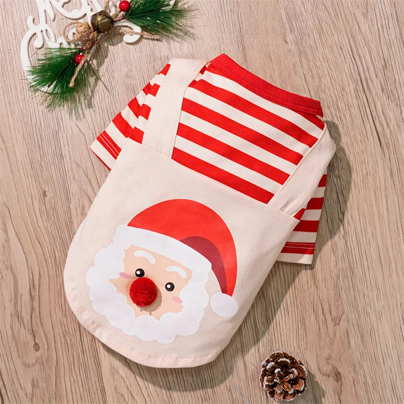 Christmas Pet Costume Christmas Elf Dog Costume Clothes Funny Cosplay Puppy Cat Xmas Costume Outfit Winter Hoodie Coat for Dogs